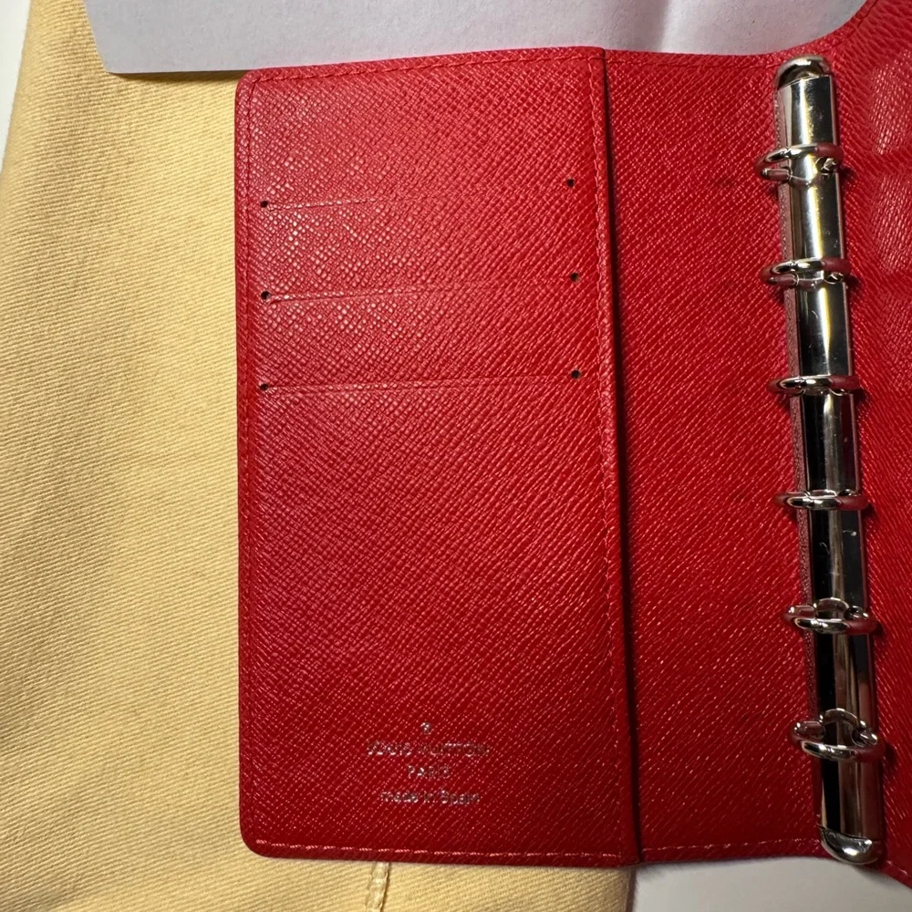 Louis Vuitton Red Leather Planner